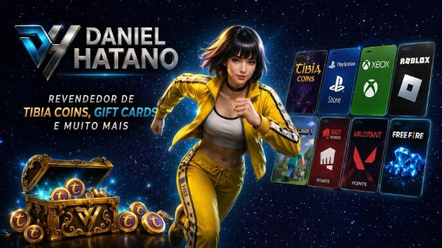 Daniel Hatano - Tibia Coins, Gift Cards e muito mais